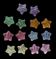 150 g. transparente stjerne acryl perler = 5,4 m.